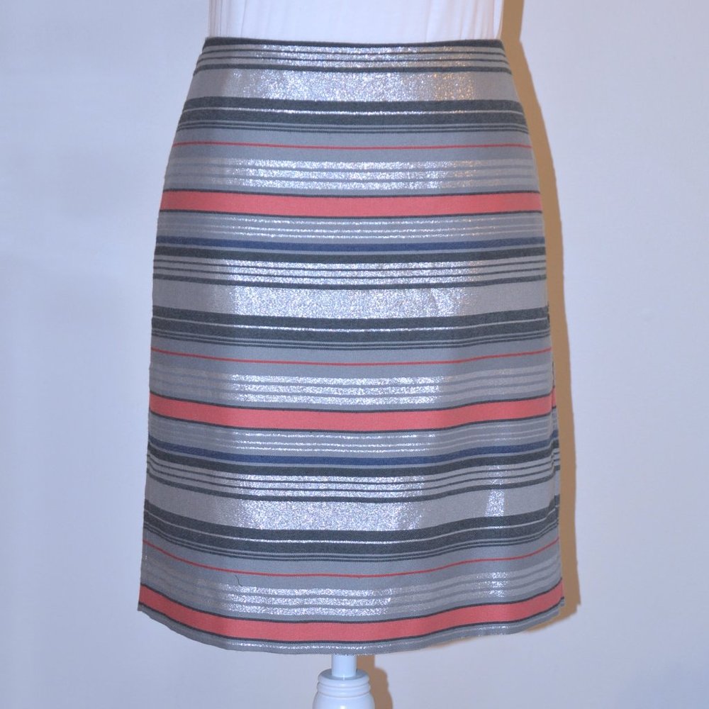 3/$25 Banana Republic Metallic Striped Skirt